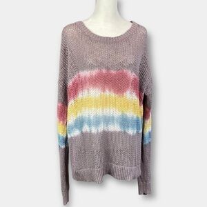 NEW Knox Rose Ombre Tie Dye Sweater Size Large